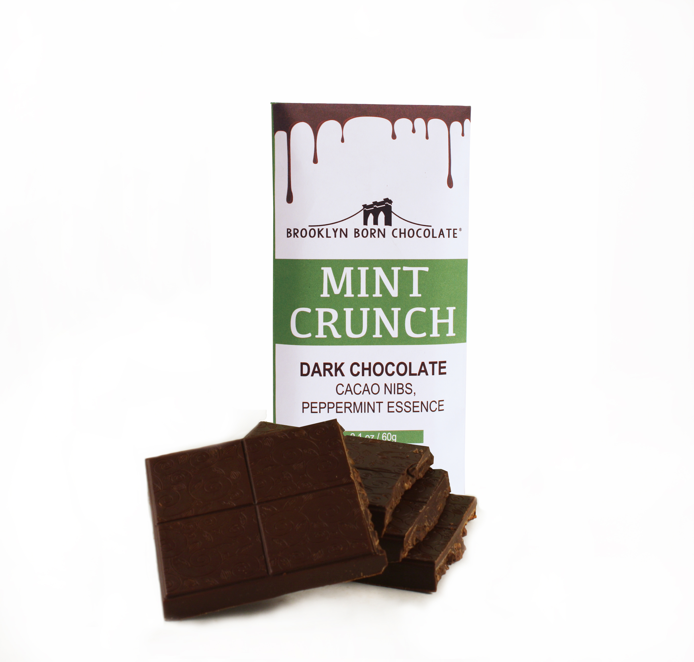 Mint Nib Crunch Chocolate Bar BRPN